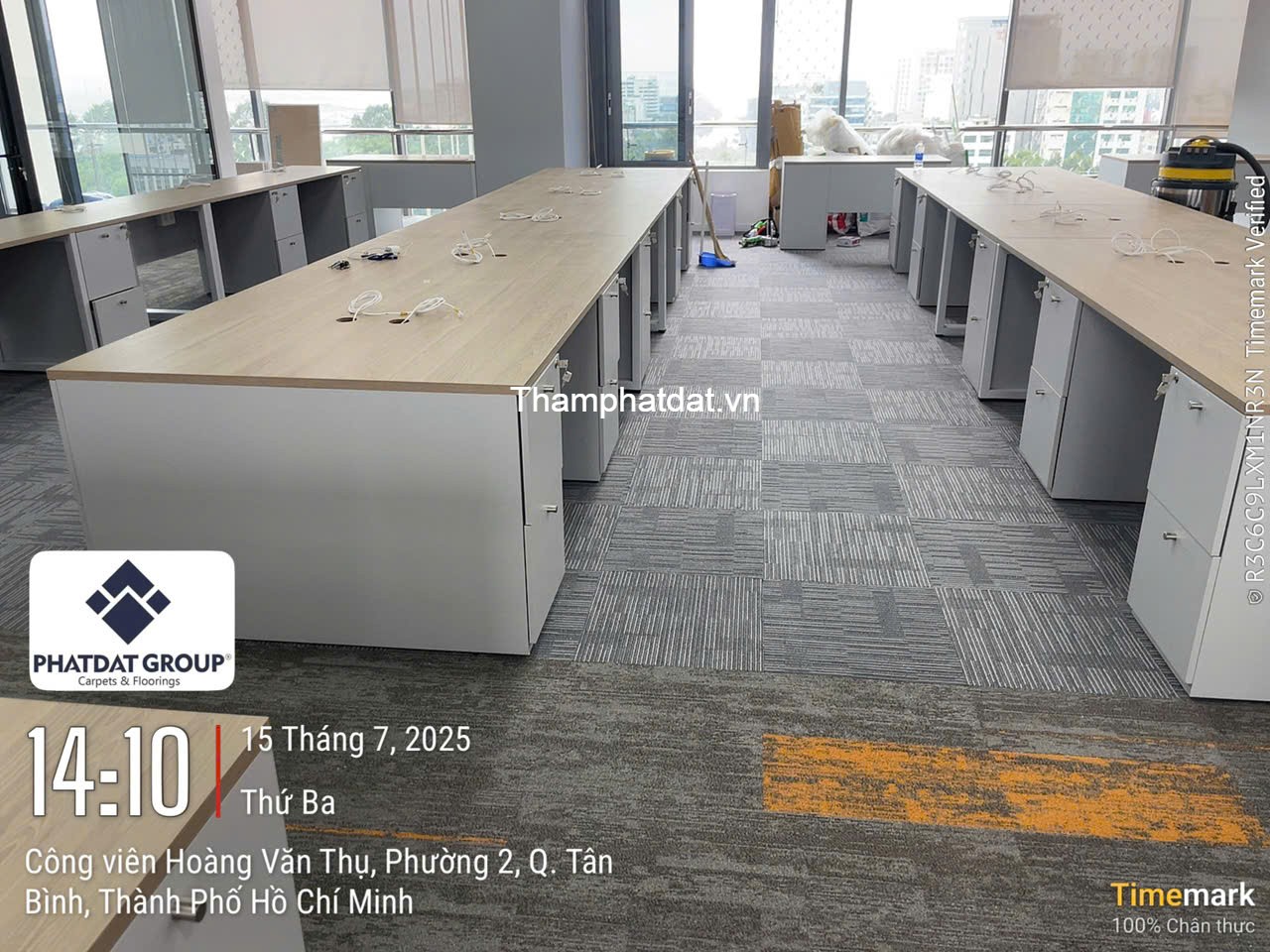 thảm sàn văn phòng ttc building phatdat